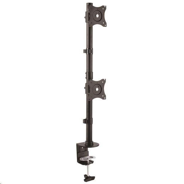 StarTech.com ARMDUALV Držák/stojan na monitor 68,6 cm (27") Černá Stůl (ARMDUALV)-0