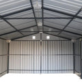 TMG Heavy Series™ 13' x 20' Metal Garage Shed with Double Front Doors and Side Entry Door, 8'6" Peak Height TMG-MS1320B