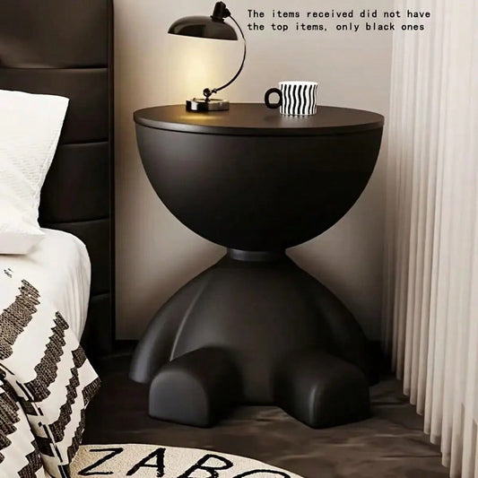 Modern Bear-Shaped Nightstand with Storage Cabinet