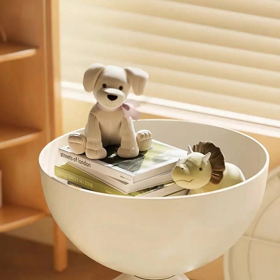 Modern Bear-Shaped Nightstand with Storage Cabinet