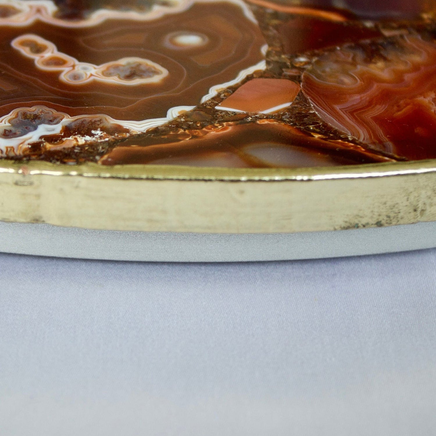 Red Agate LazySusan | Countertop | Turntable | Centrepiece |