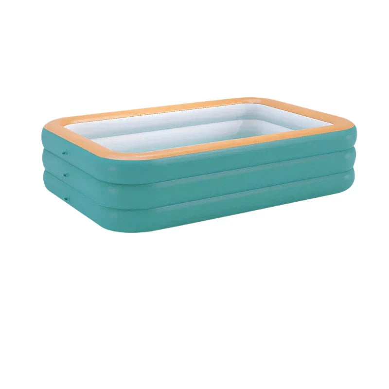 Large Inflatable Family Swimming Pool (260X170X56Cm)-0