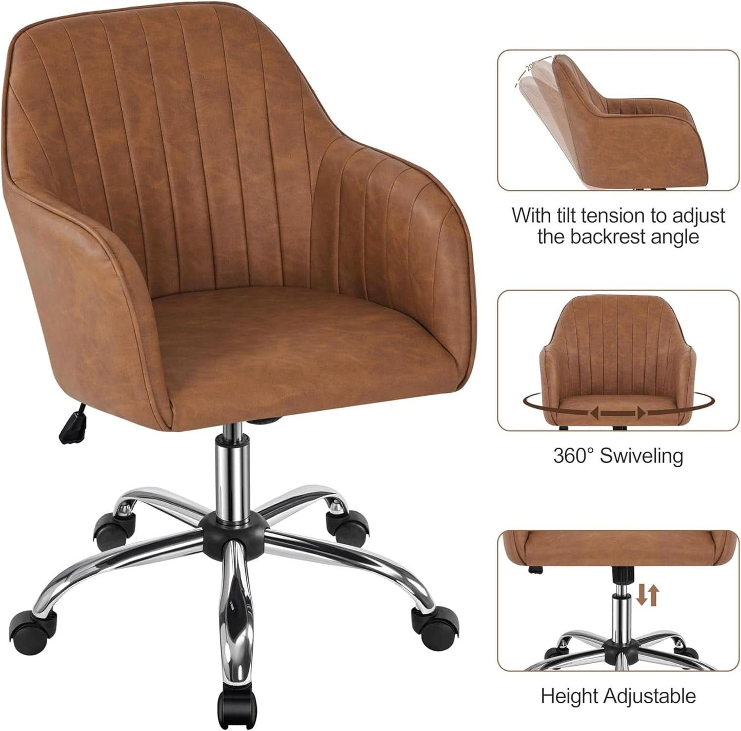 Ergonomic Height-Adjustable Office Chair