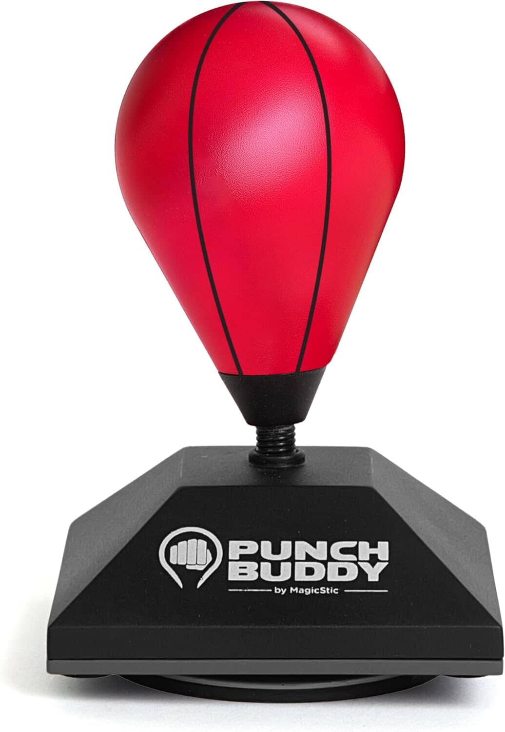 Punch Buddy Mini Desktop Punching Bag - Desk Fidget Toy for Stress Relief, Focus & Fun - Patented Suction Cup Base-0