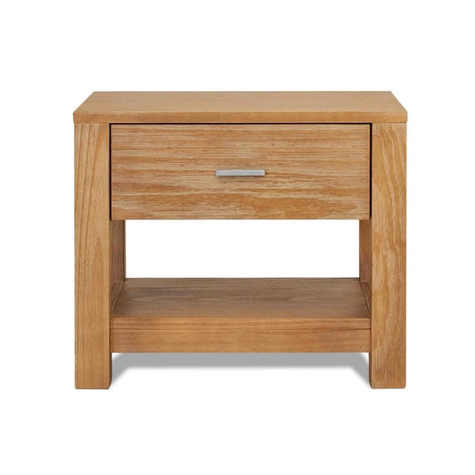Traditional Rustic Acacia Wood Nightstand