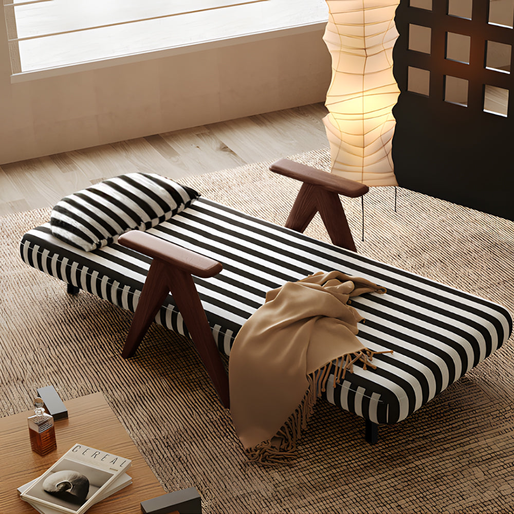Solid Wood Convertible Sleeper Chair Bed