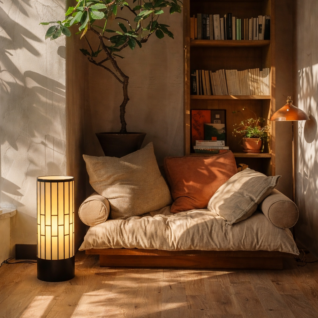 Modern Japanese Style Floor Lamp