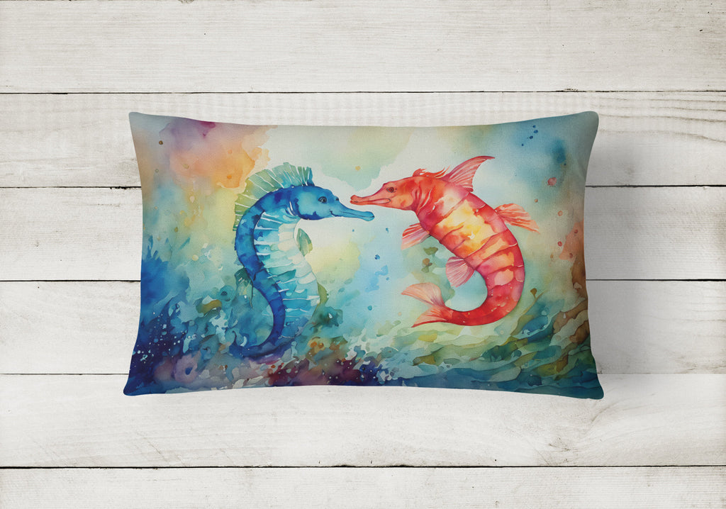 Seahorses Throw Pillow-1