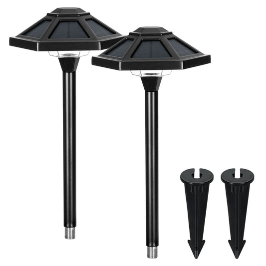 Hexagon Solar Pathway Lights – 2 Pack