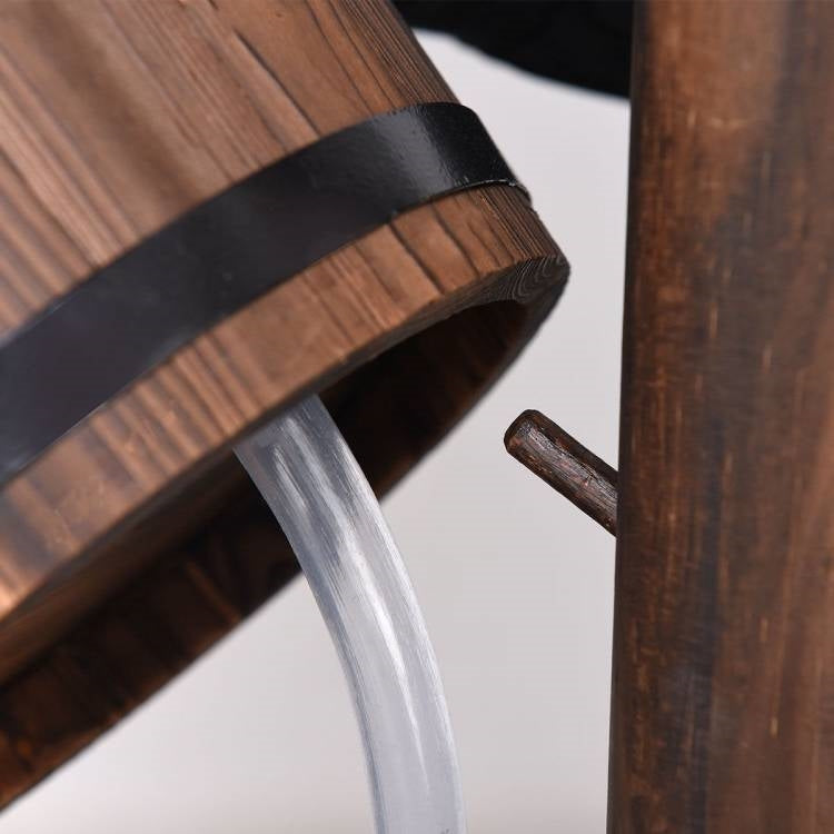 Solid Wood Wishing Well Water Fountain with Pump