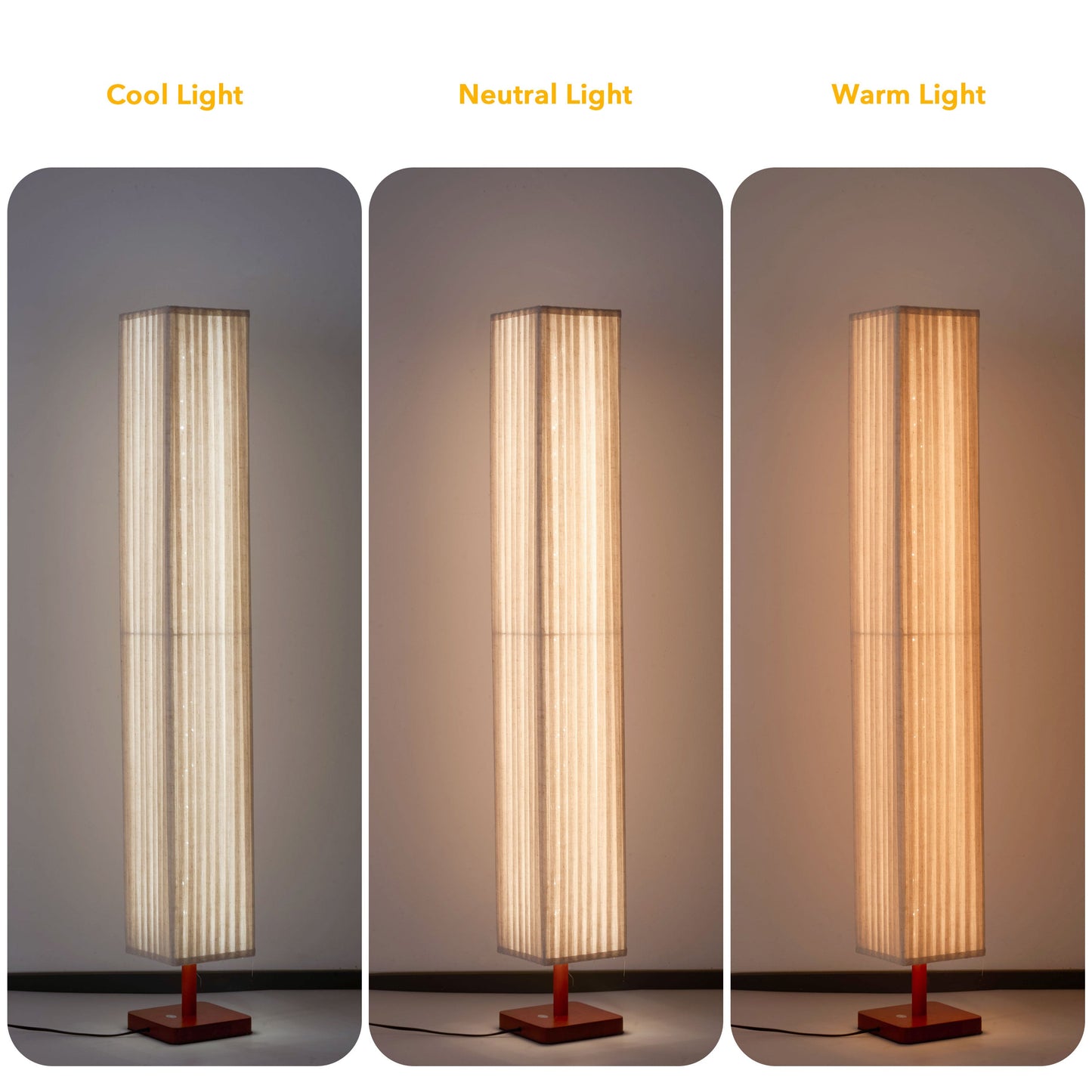 Modern Table Lamp with Pleated Shade