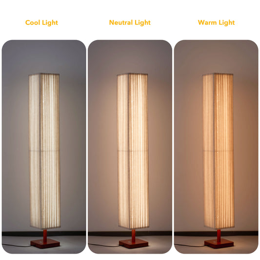 Modern Table Lamp with Pleated Shade