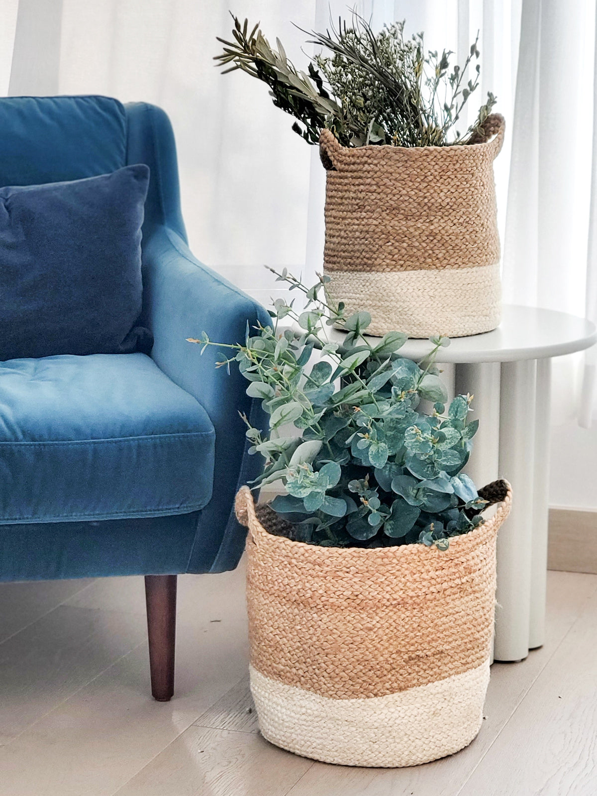 Kata Colorblock Woven Storage Basket