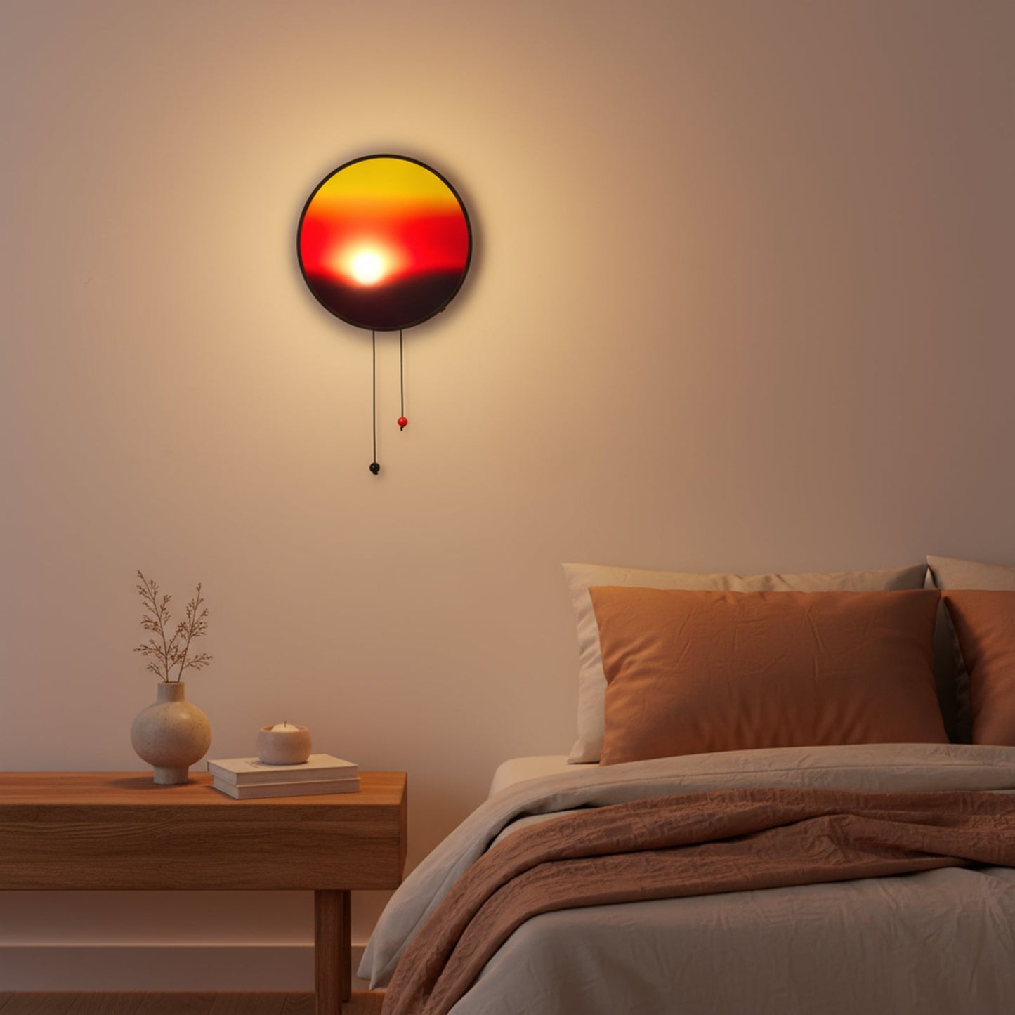 Sunset Glow Night Light with Hanging Cords