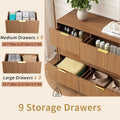 SixtyThreeInch Dresser With Deep Drawers NaturalFinish