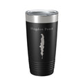 Hogdon Pond Tumbler Lake Map Travel Mug Insulated Laser Engraved Coffee Cup Acadia Maine 20 oz-5