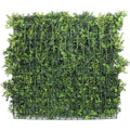 Mixed Green Ultra Dense Boxwood Artificial Vertical Garden Green Wall Panel 40×40in 11 SQ FT – NFPA701 Fire Rated – Metal Backed – UV Resistant – Commercial Grade