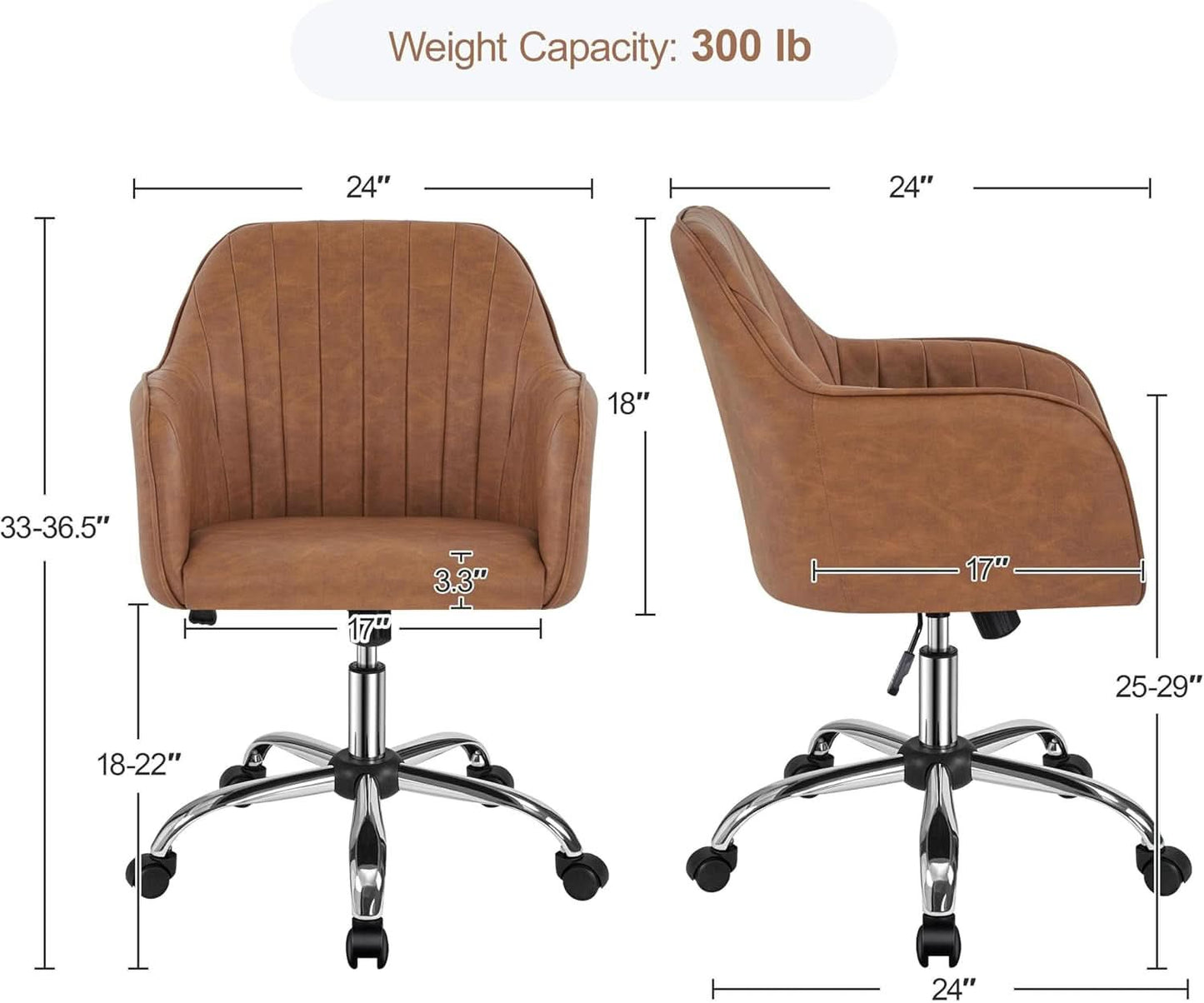 Ergonomic Height-Adjustable Office Chair