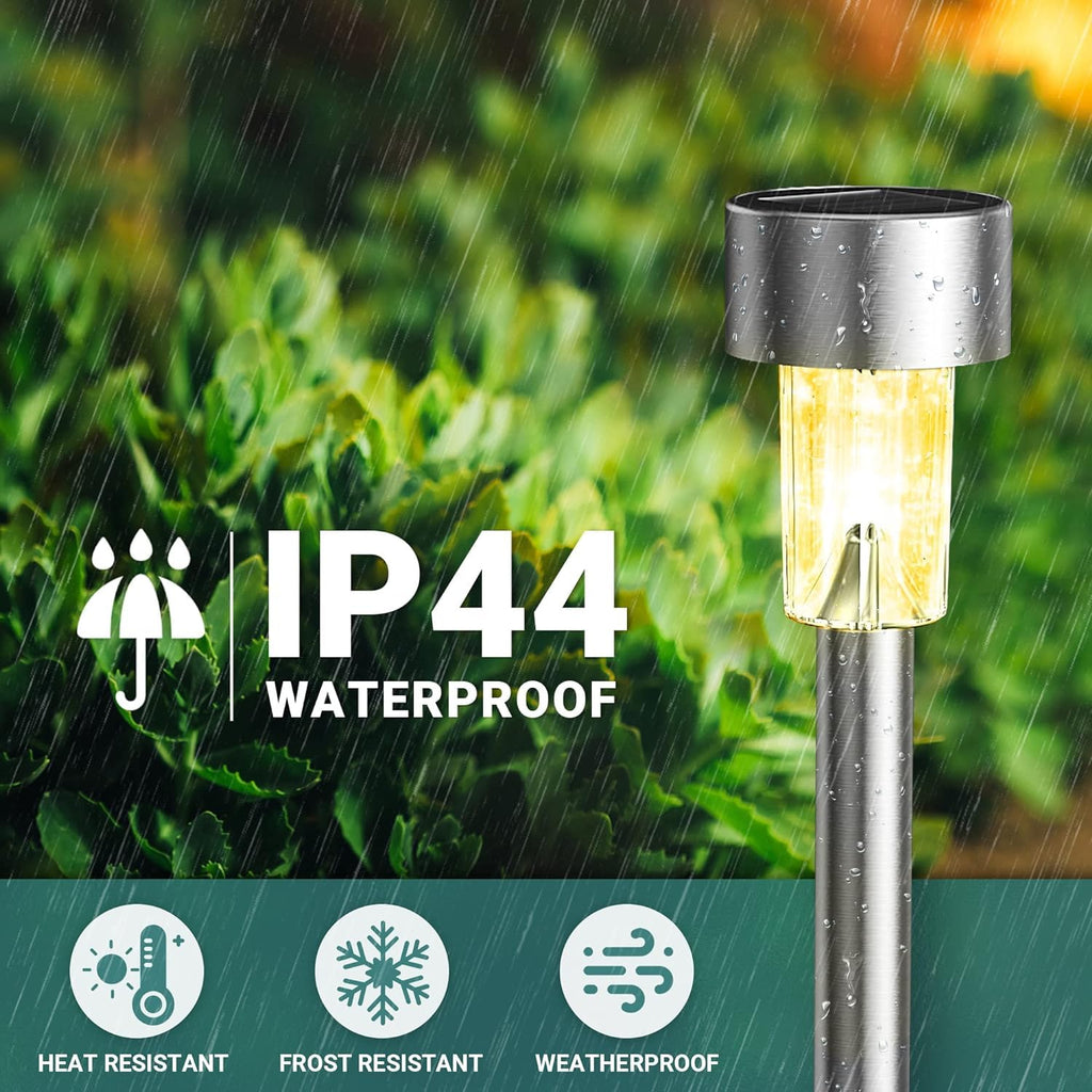 GIGALUMI Solar Lights Outdoor Waterproof