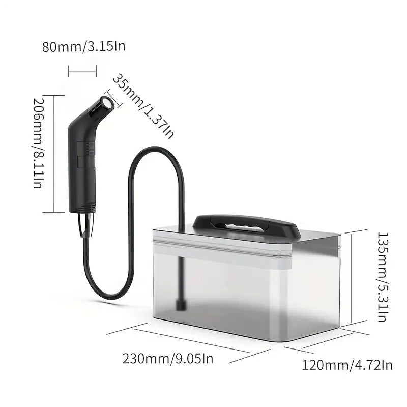 Electric Bidet Sprayer with Foldable Tank-4